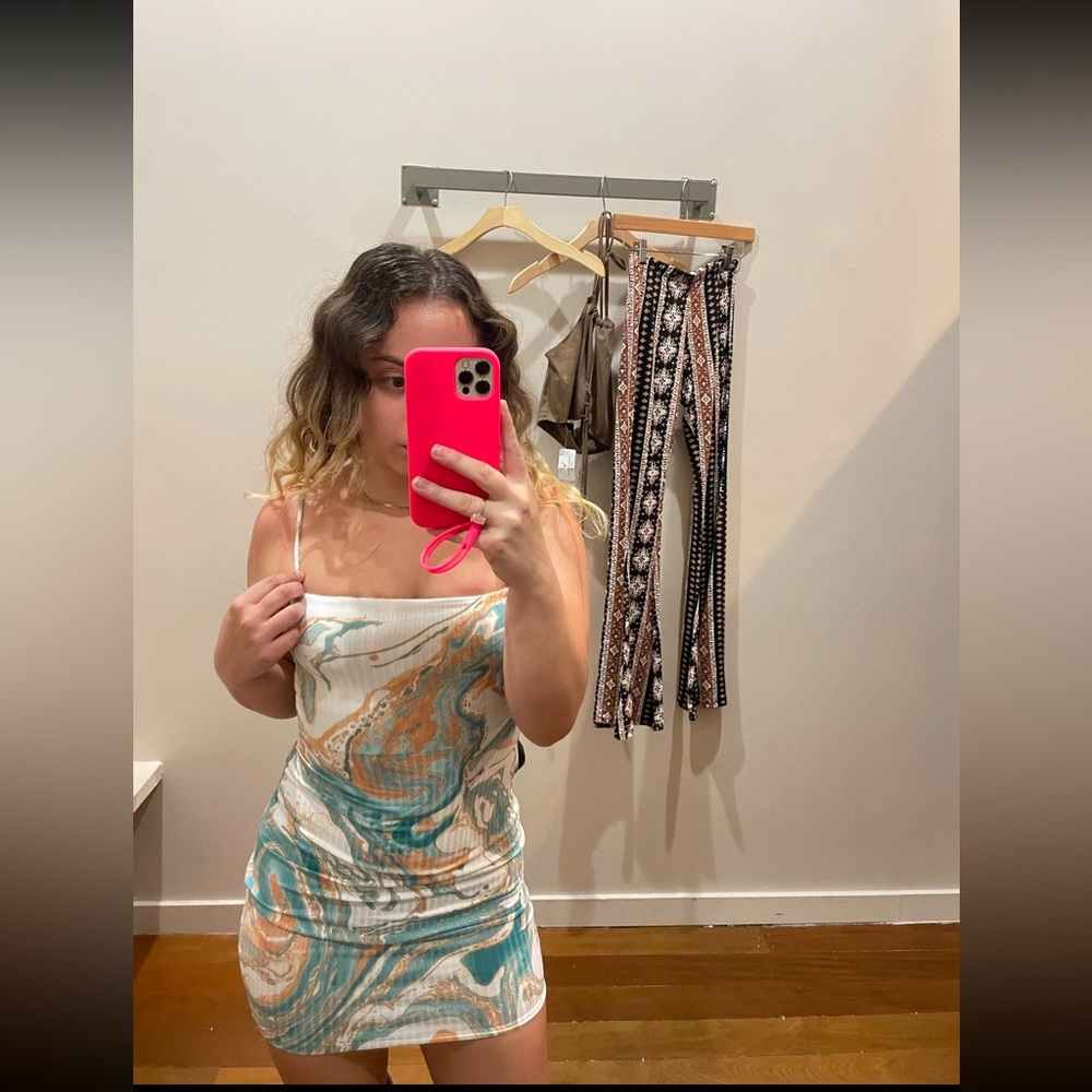 NWOT Tie Dye Swirl Mini Dress